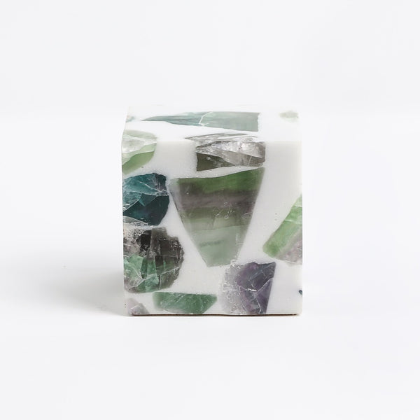 Handmade Fluorite Material lamp light. Made for parashuteHome.